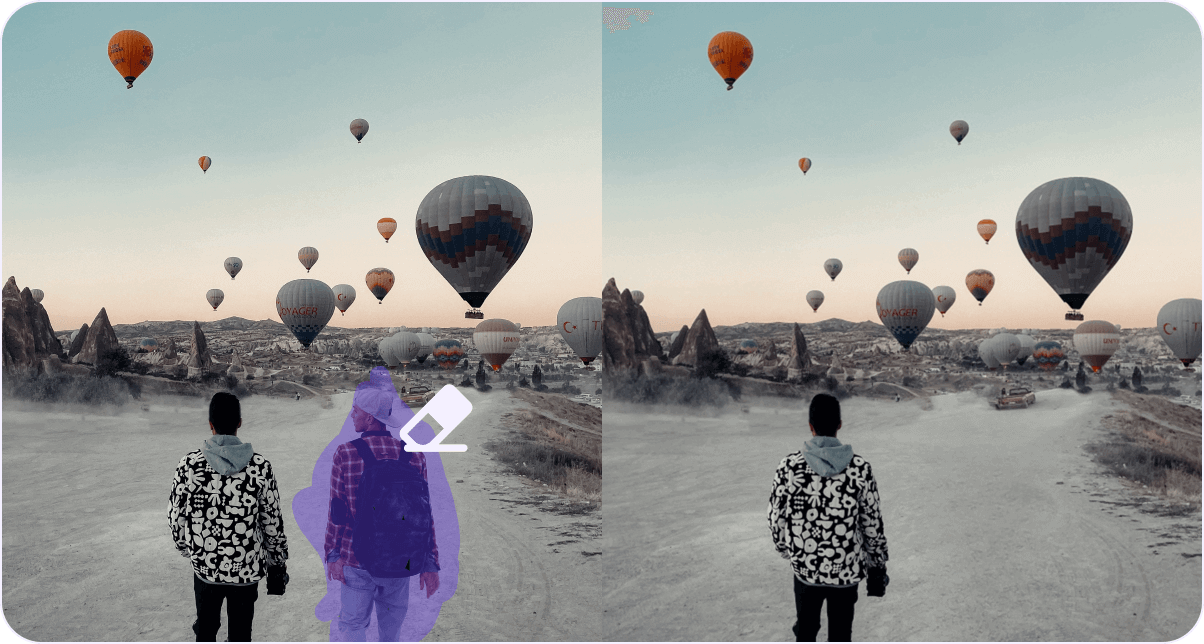 AI Erase Parts of Image Free Online Monica