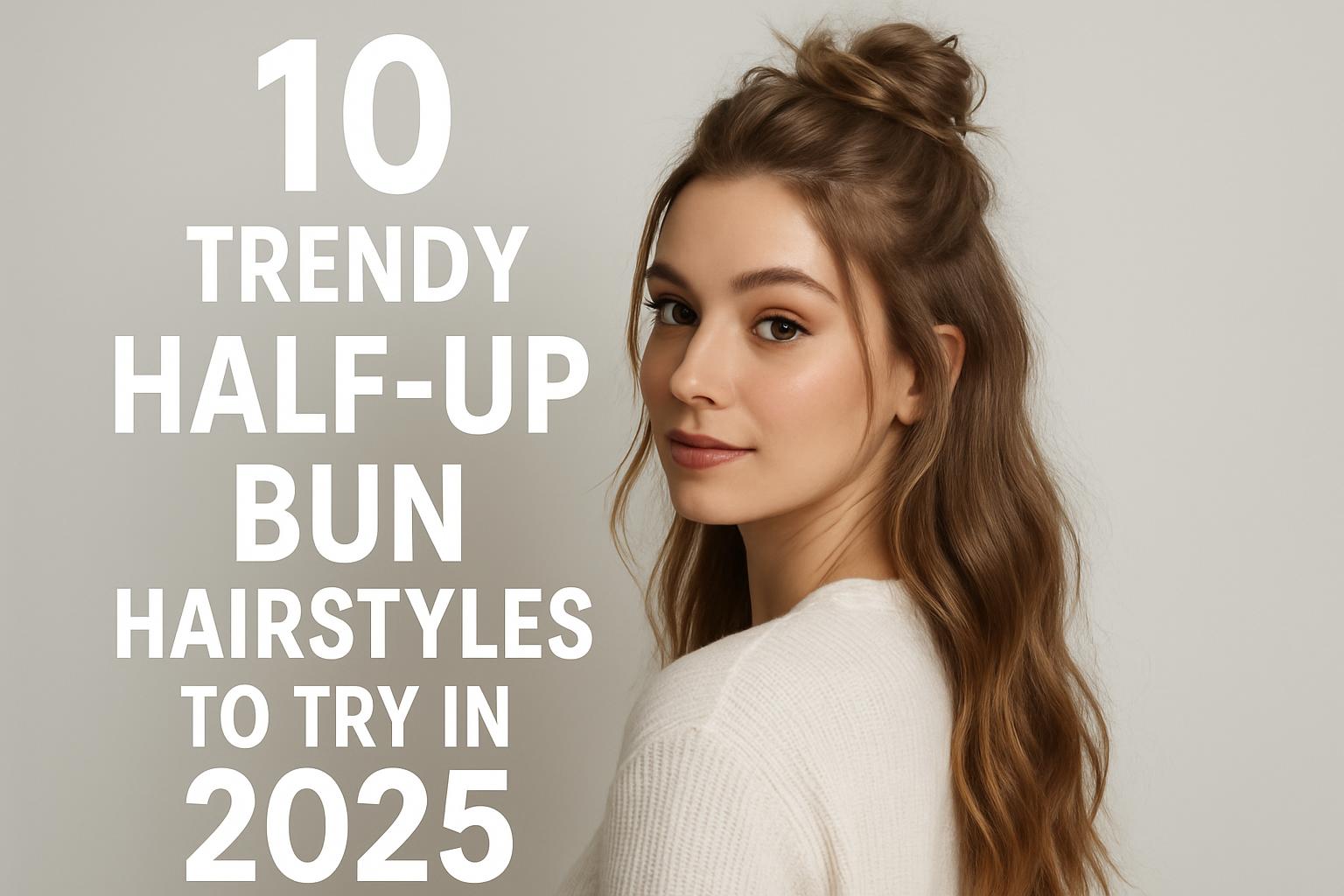 10 Trendy Half-Up Bun Hairstyles to Try in 2025
